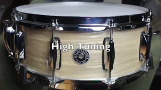 Video thumbnail for Gretsch Brooklyn Series 5.5x14 Snare Drum Cream Oyster by The Drum Shop - Portland, Maine