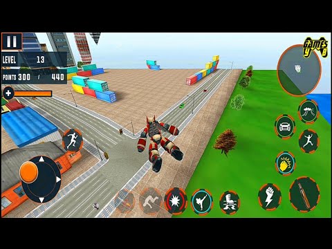 Mosquito Robot Car Game: Transforming Robot Game #Part3 - Android Gameplay 1080p60