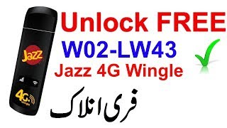 Jazz 4G Wingle Unlock FREE | Jazz 4G black Wingle W02-LW43 Unlock 1000%