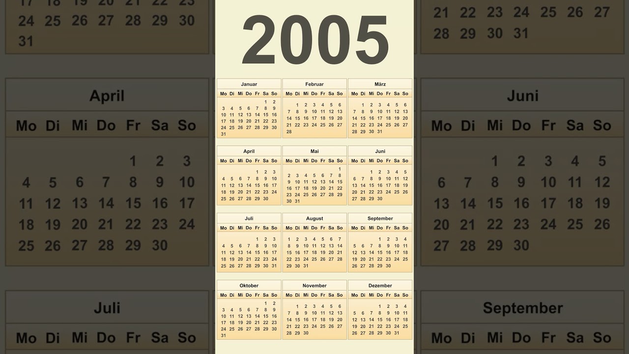 Kalender 2005