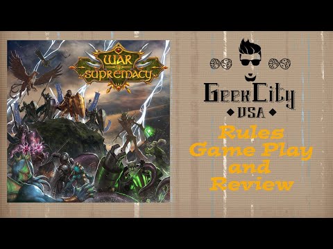 War Of Supremacy - Rules Overview, Game Play Example, and Review