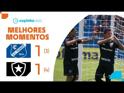 GLORIOSO NAS OITAVAS | TAUBATÉ 1 (3) X (4) 1 BOTAFOGO | MELHORES MOMENTOS | 3ª FASE | COPINHA 2022