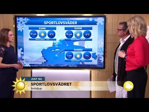 Sportlovsfirare - här finns det snö! - Nyhetsmorgon (TV4)