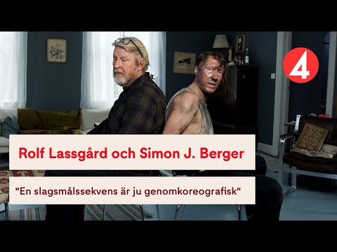 Rolf Lassgård och Simon J. Berger om actionscenerna i Jägarna