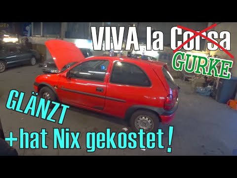 Opel Corsa B garage find: rust removal and preparation | TÜV preparations [WINTER CAR]