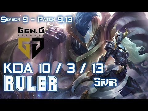 Gen Ruler SIVIR vs EZREAL ADC - Patch 9.13 KR Ranked