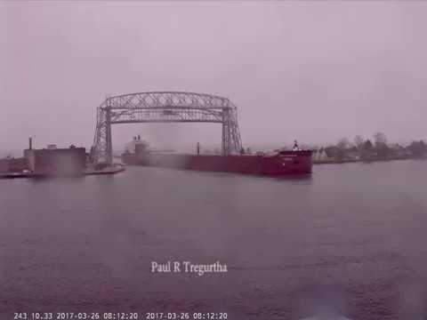 Paul R Tregurtha arrived Duluth 03/26/2017