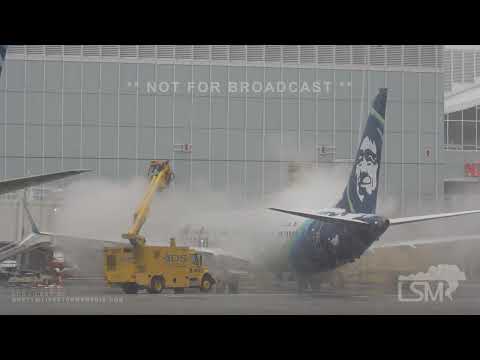 11-29-2022 SeaTac, WA  - Snowstorm