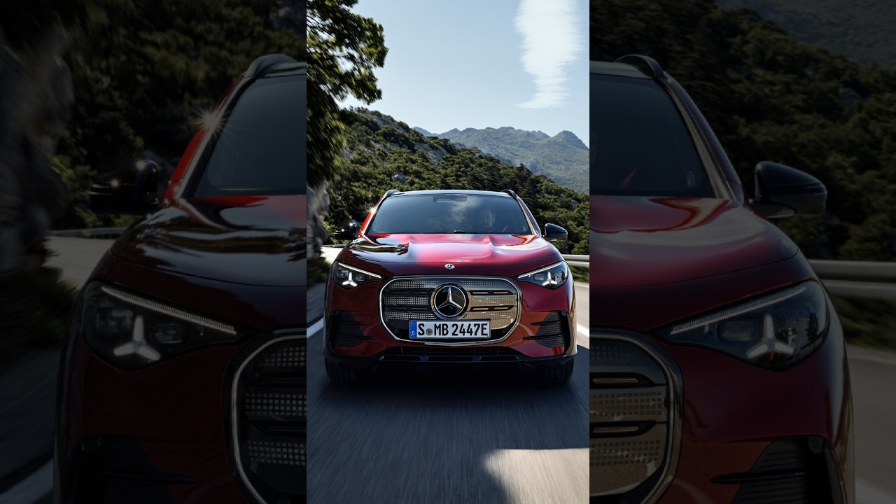 2027 Mercedes-Benz GLA Electric – Patagonia Red #ev #luxurycars #mercedes  #automobile