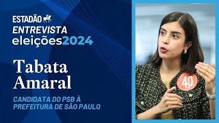 TABATA diz que voto em BOULOS é ‘inútil’ para deter MARÇAL e vencer NUNES | Sabatina Estadão