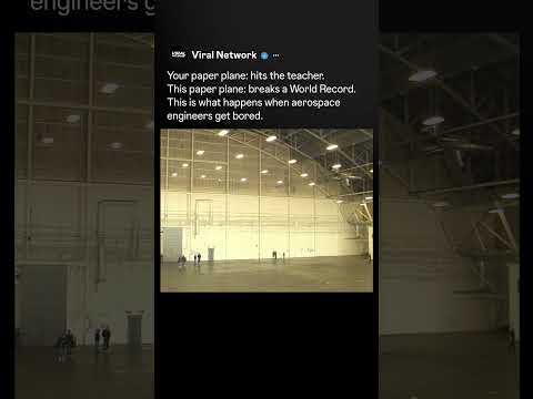 This Paper Airplane Broke Physics 🤯 #shorts