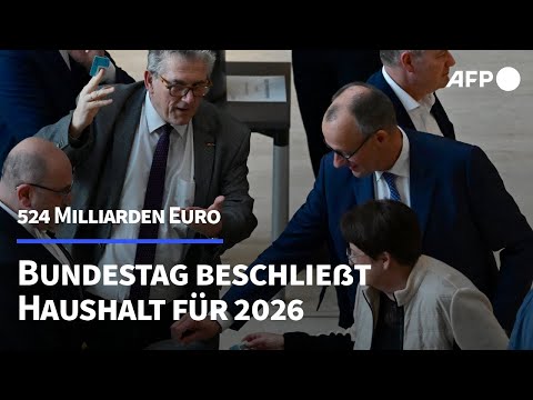 Bundestag beschließt Haushalt für 2026 | AFP