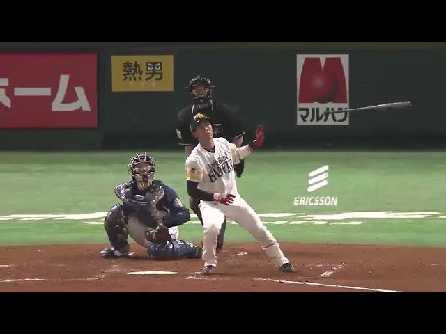 【3回裏】逆転弾!! パンチ力誇るホークス・今宮の2号2ランホームラン!! 2015/4/26 H-L