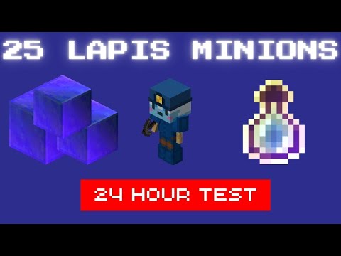 Loot From 25 Lapis Minions in 24 hours