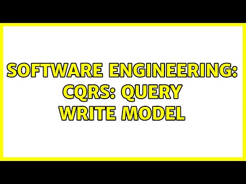 Software Engineering: CQRS: Query write model (4 Solutions!!)