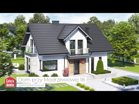 Projekt domu przy Modrzewiowej 18 - GaleriaDomow.pl