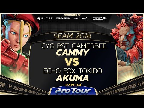 GamerBee (Cammy) vs Echo Fox Tokido (Akuma) -  SEA Major 2018 Day 1 Losers Finals  - CPT 2018