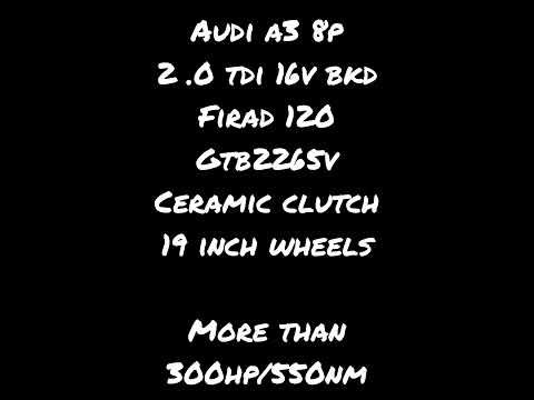 Audi A3 8P - 2.0 tdi BKD stage 3 , 300hp+ acceleration 50 - 180 km/h RSMtune