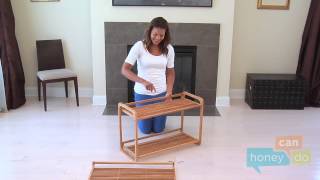 Honey-Can-Do SHO-01599 3-Tier Deluxe Bamboo Shoe Rack Instruction Video