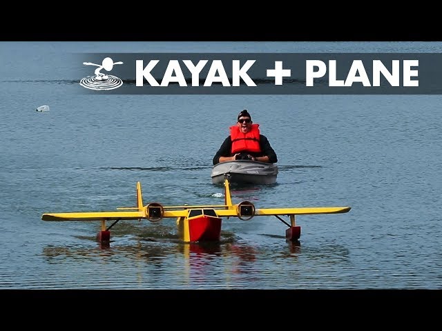 Giant RC Plane Pulls Kayak | Sea Duck