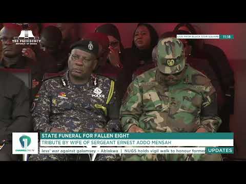 “Shame on you, death, you have not won” – Wife of Sergeant Ernest Addo pays tribute