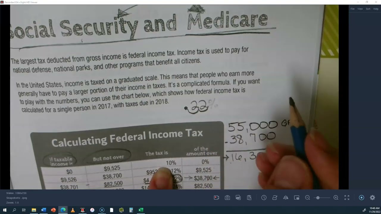 Calculating the Net Monthly Income JA workbook