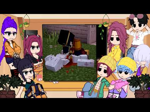 KPOP Demon Hunters React To INCENDIUS || Gacha reacts to Minecraft + HamoodeG & AJTHEBOLD