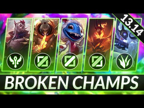 3 BROKEN Champions for EVERY ROLE RIGHT NOW - CHAMPS to MAIN for FREE LP - LoL Guide (Patch 13.14)