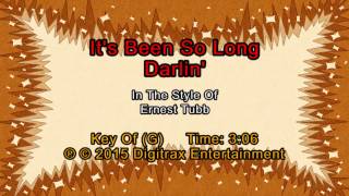 Ernest Tubb - It's Been So Long Darling (Backing Track)