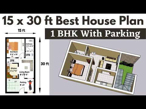 15x30 House Plan 15 x 30 Ghar Ka Naksha Small House Plans Design 450 sq ft house Plans