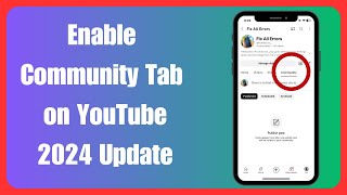 How To Enable Community Tab on YouTube even with Zero Subscribers (2024 Update)