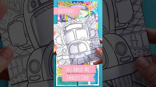 Back To School - All About Me - Endless Card | Paper Craft & Coloring Tutorial