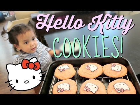 BAKING HELLO KITTY COOKIES! - July 10, 2016 -  ItsJudysLife Vlogs