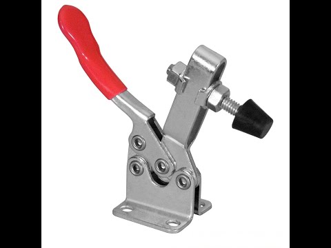 POWERTEC 20302 Quick Release Horizontal Toggle Clamp w Rubber Pressure Tip