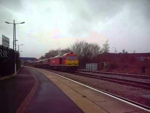 60017,66120,66074,66059 in convoy through Thornaby 28/11/2015