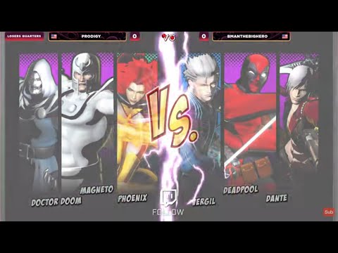 Glitch Infinite Losers Quarters - Prodigy Vs. BManTheBigHero - Ultimate Marvel Vs. Capcom 3