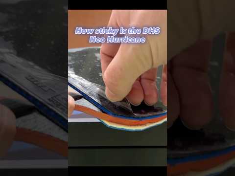 Its insane how sticky the DHS Neo Hurricane 3 stays! #tabletennis #equipment #rubber #pingpong