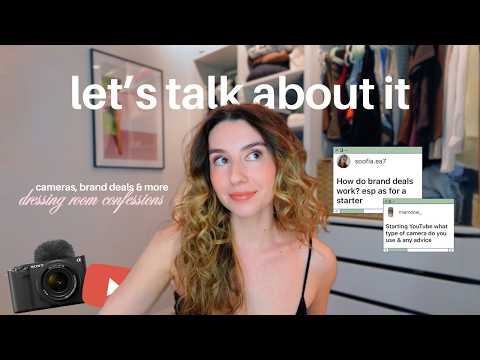 let's talk about what being a youtuber is *actually* like | dressing room confessions