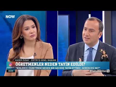 Genel Başkanımız Kadem Özbay, 13 Nisan Pazar günü Now Tv`de yayınlanan Hafta Sonu Çalar Saat programında Ezgi Gözeger Özmemiş`in canlı yayın konuğu oldu. | EĞİTİM İŞ