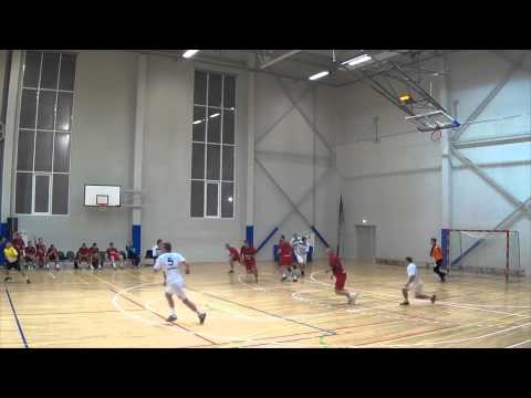 Handball goalkeeper Purins scores a goal