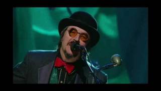 Les Claypool performs at Rush's Hall of Fame ceremony