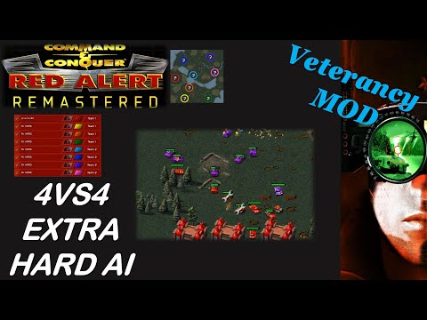 /Command & Conquer Red Alert Remastered/ (Skirmish) 4VS4 EXTRA HARD AI  I Super Bridgehead Mega I