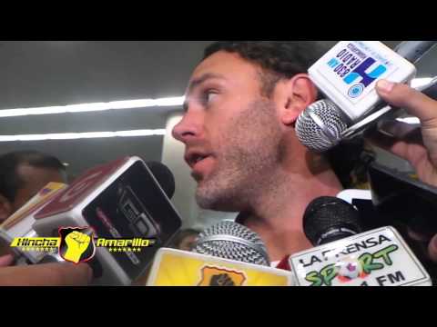 El DT Gabriel Milito hablo en su arribo a Guayaquil