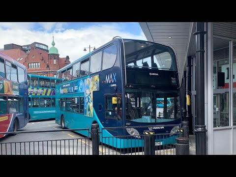 Decent Thrash: Arriva North East enviro 400 7557 route 308 Billy mill to Jesmond Corner House