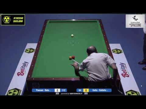 Panconi - Buta VS Gatta - Gallotta | Campionato Italiano Biliardo 2016/2017(Torino)