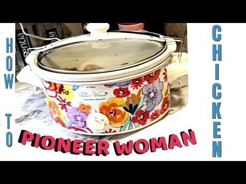 The Pioneer Woman Crockpot Cook marinade chicken with...