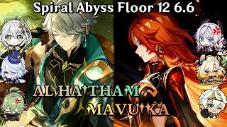 C0 Al Haitham hyperbloom & C0 Mavuika Blast Floor 12 Spiral Abyss | Genshin Impact 6.6