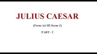 JULIUS CAESAR(TAMIL) -  PART 2