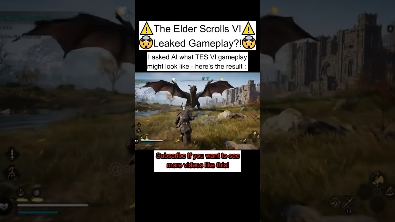 The Elder Scrolls VI Leaked Gameplay?!🔥🤯 #theelderscrolls