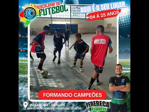 Escolinha de Futebol Novos Talentos de Indiaroba Sergipe.